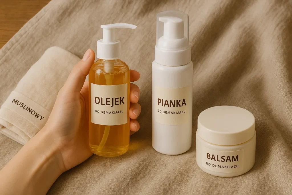 Naturalne produkty do demakijażu kremu BB: olejek, balsam i pianka