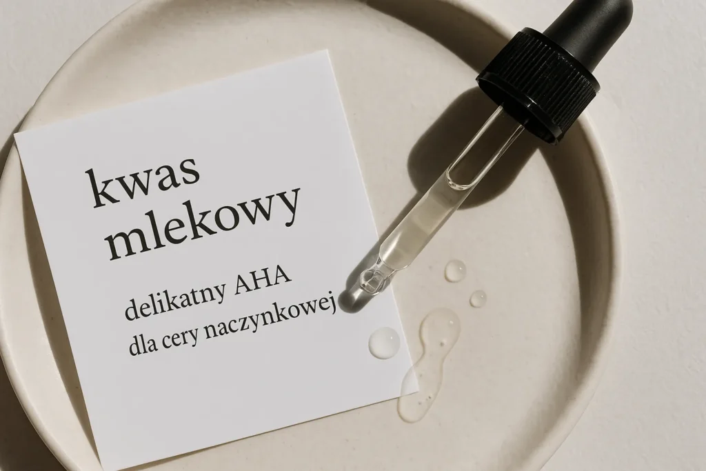Konsystencja kwasu mlekowego – delikatny kwas AHA na talerzyku
