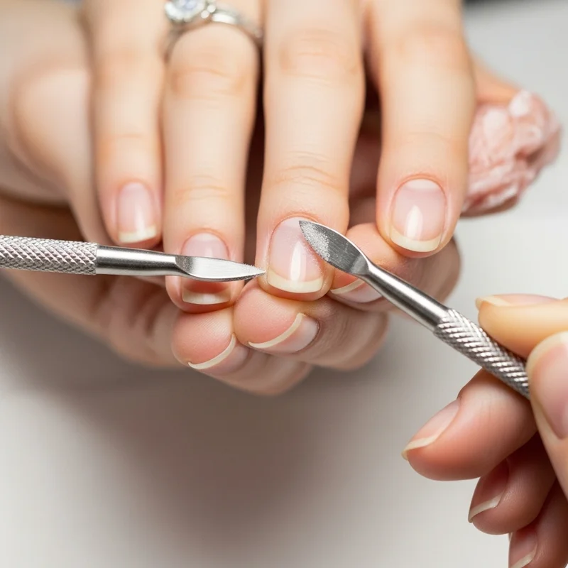 Paznokcie żelowe krok po kroku (ze zdjęciami) + lista narzędzi - Przygotowanie płytki paznokcia – klucz do trwałego manicure żelowego.